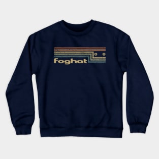 Foghat Cassette Stripes Crewneck Sweatshirt